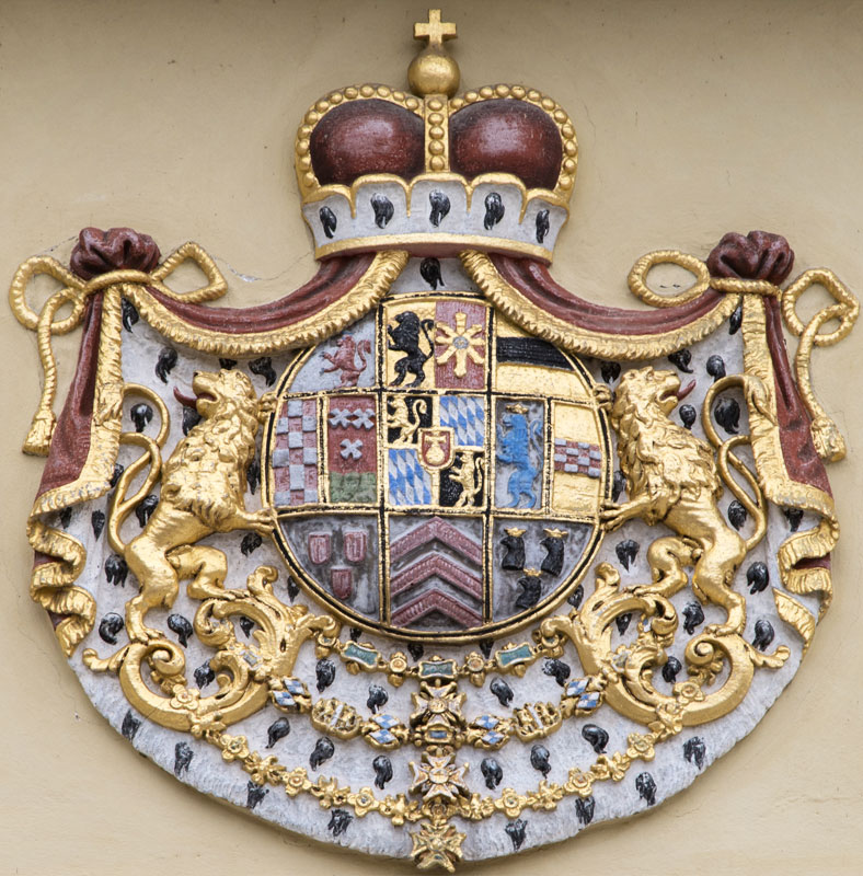 Kurfürstenwappen Hofkirche Neuburg, or coat of arms of the prince-electors of the court-church of Neuburg